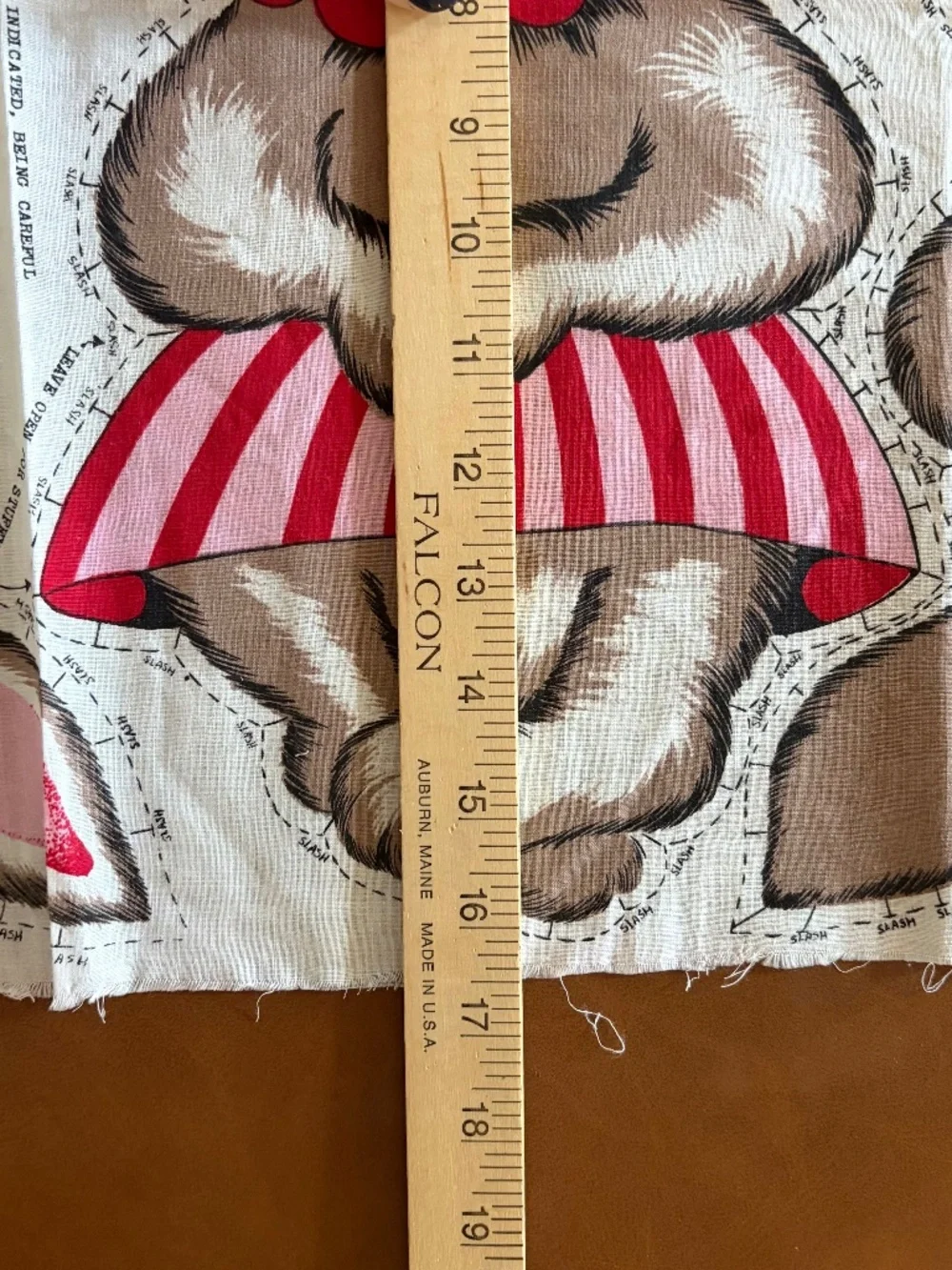 Vintage 1950s Cut and Sew fabric panel stuffed bunny boy girl set Valtex Fabric